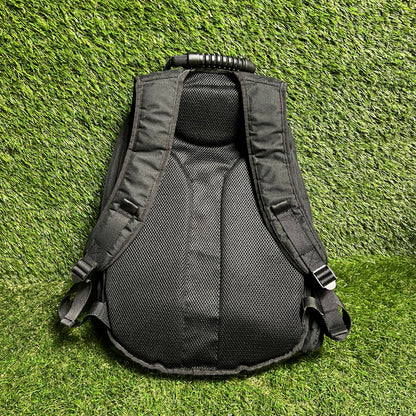 Y2K Harley Davidson Black Backpack USED v16287