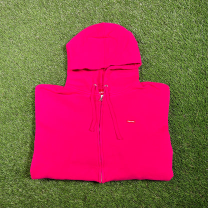 Supreme Small Box Zip Up Hoodie Fuschia (2025) Size XL NEW x15295