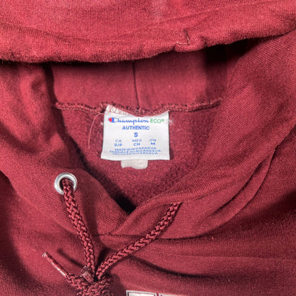 Modern Harvard Maroon Champion Hoodie Size Small USED v17595
