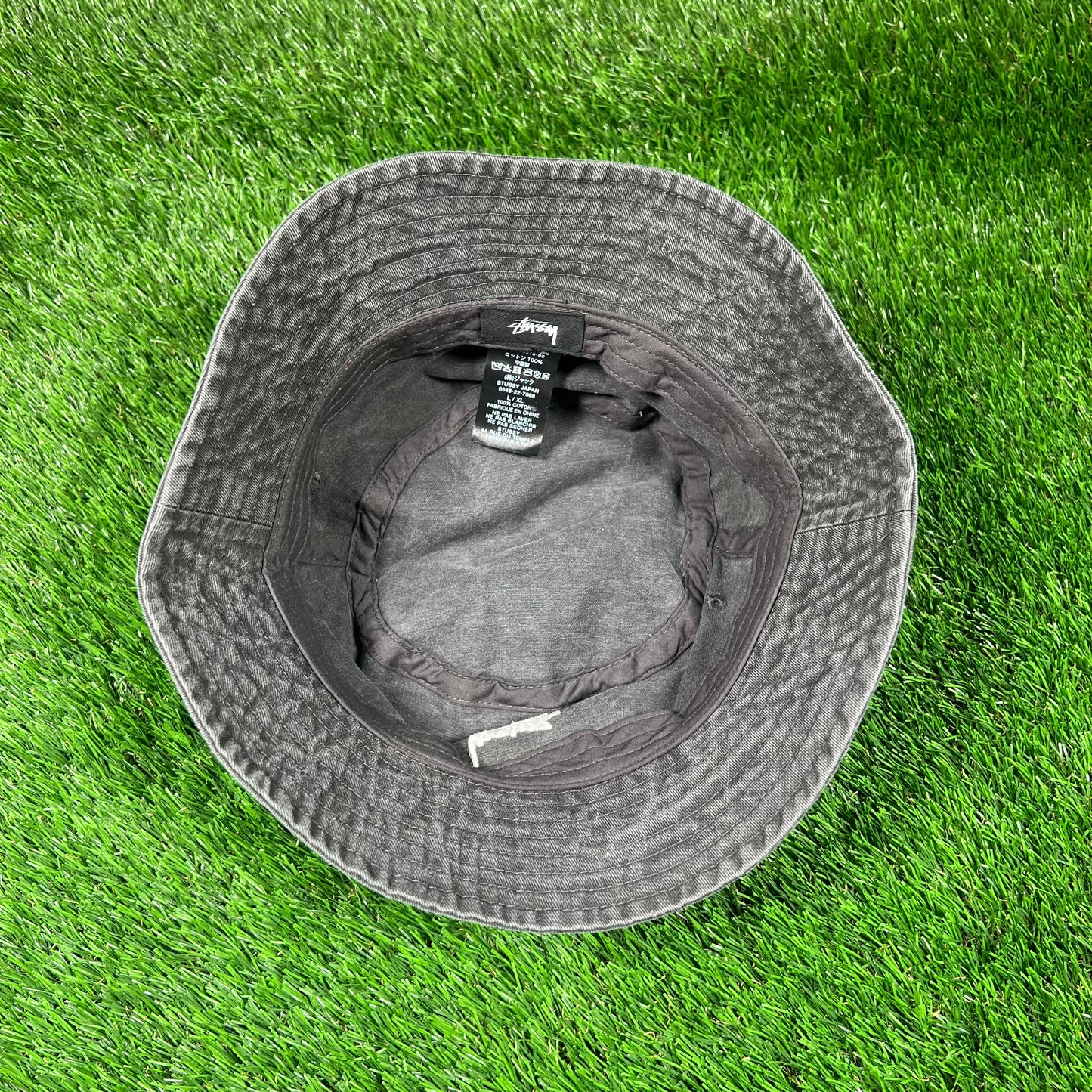 Stussy Washed Denim Bucket Hat USED x16756