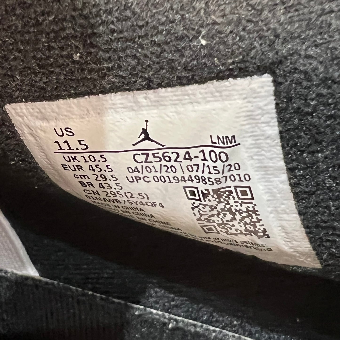 Jordan 4 PSG (2020) Size 11.5 USED s19710