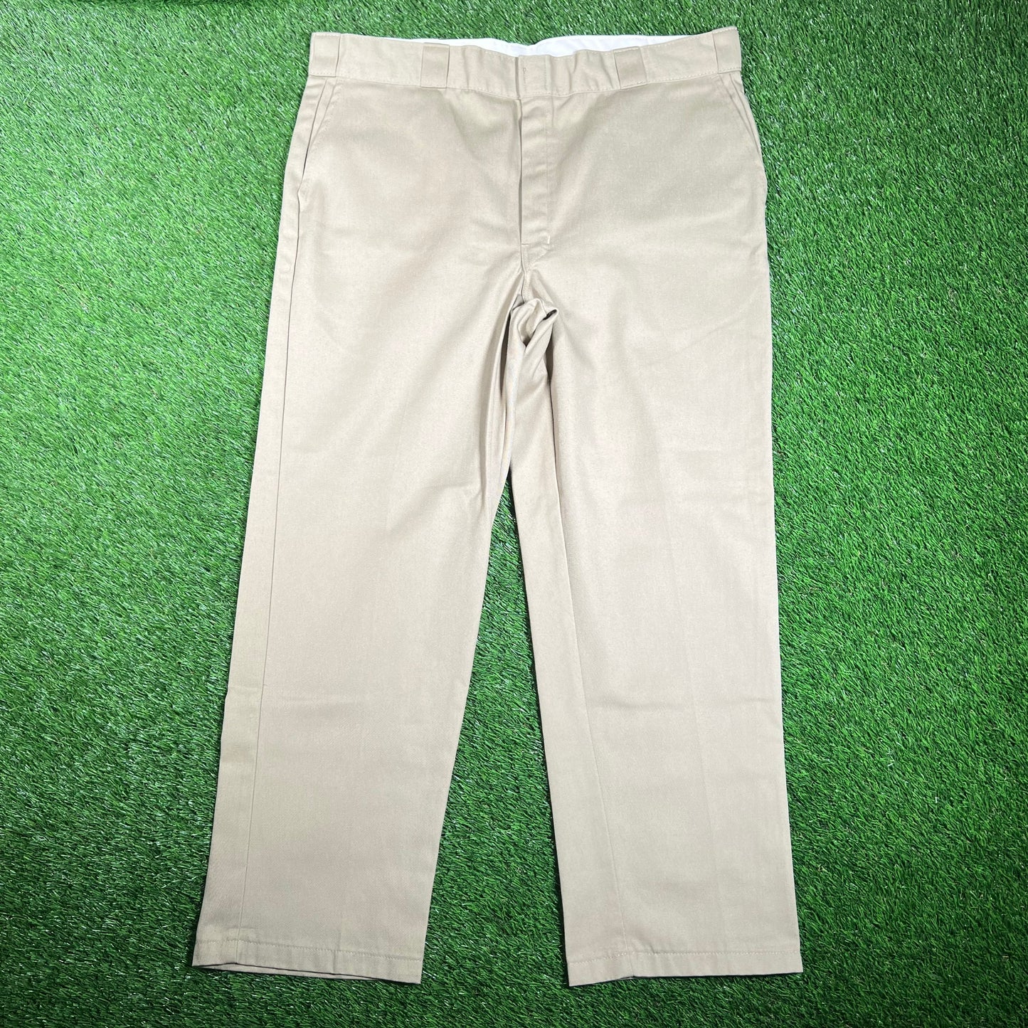 Dickies Straight Leg Tan Pants Size 40x30 USED v18081