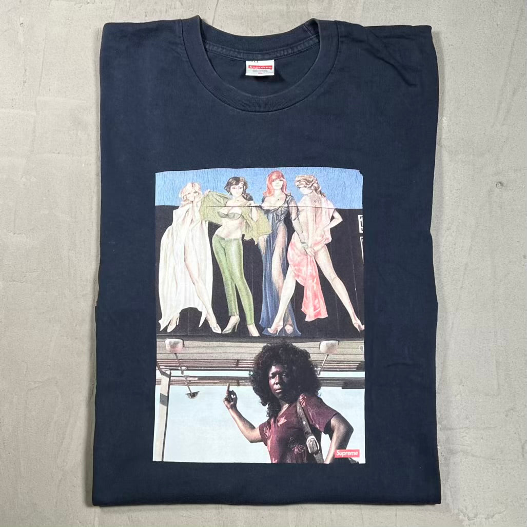 Supreme American Picture Tee Navy (2019) Size XL USED x18620