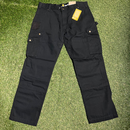 Carhartt Black Ripstop Utility Pants Size 38 NEW v16359