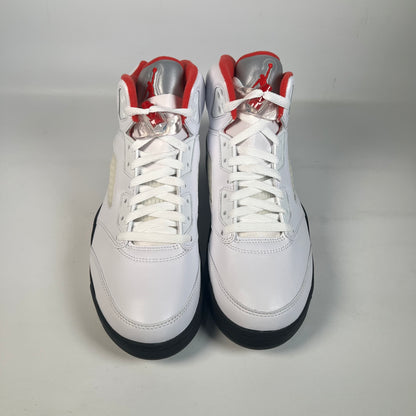 Jordan 5 Fire Red Silver Tongue (2020) Size 8.5 NEW s22479