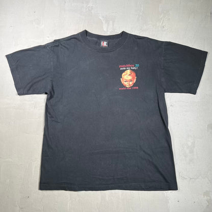 Y2K Matchbox 20 Stle My Baby Black Tee Size Large USED v20122