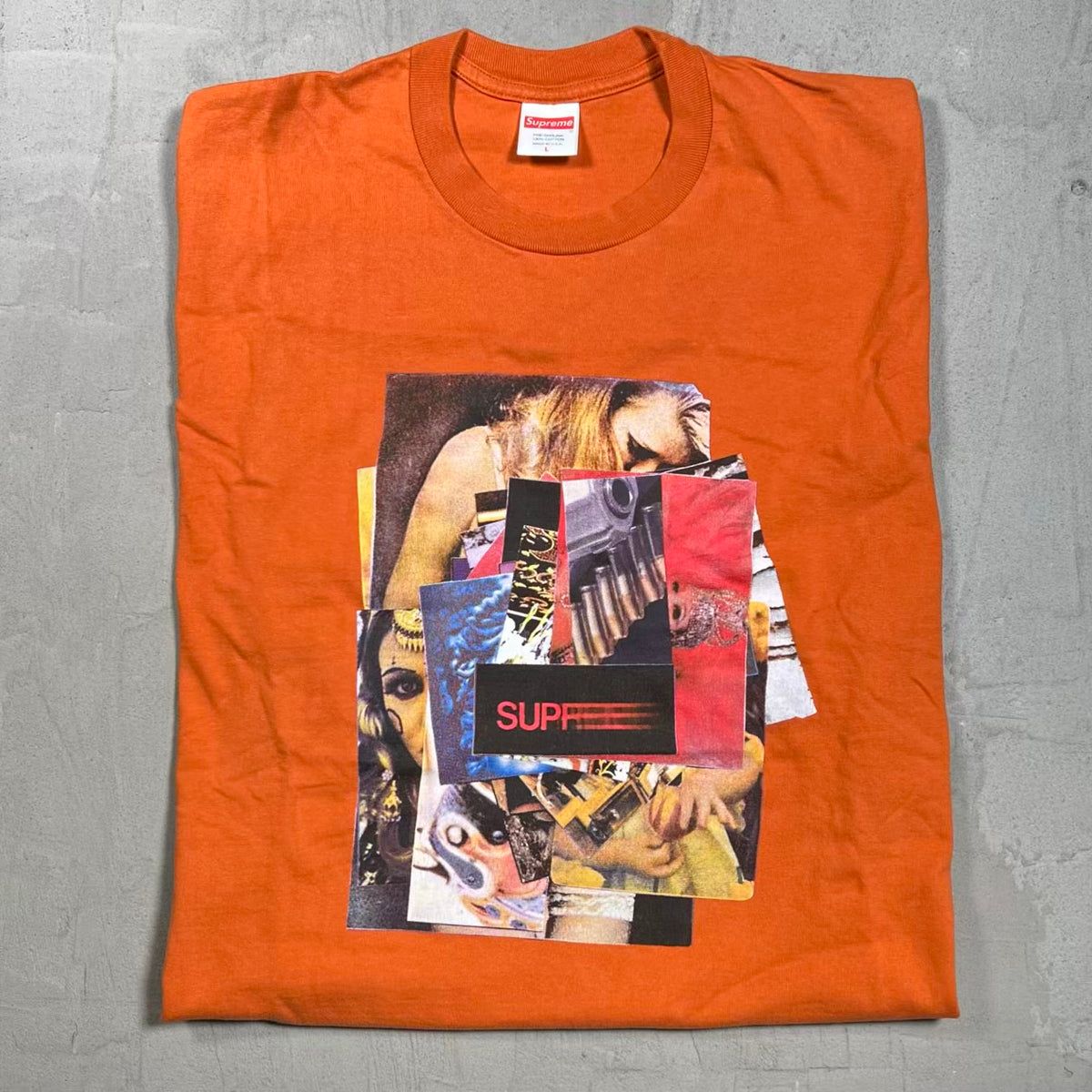 Supreme Stack (2021) Rust Brown Tee Size Large USED x18446