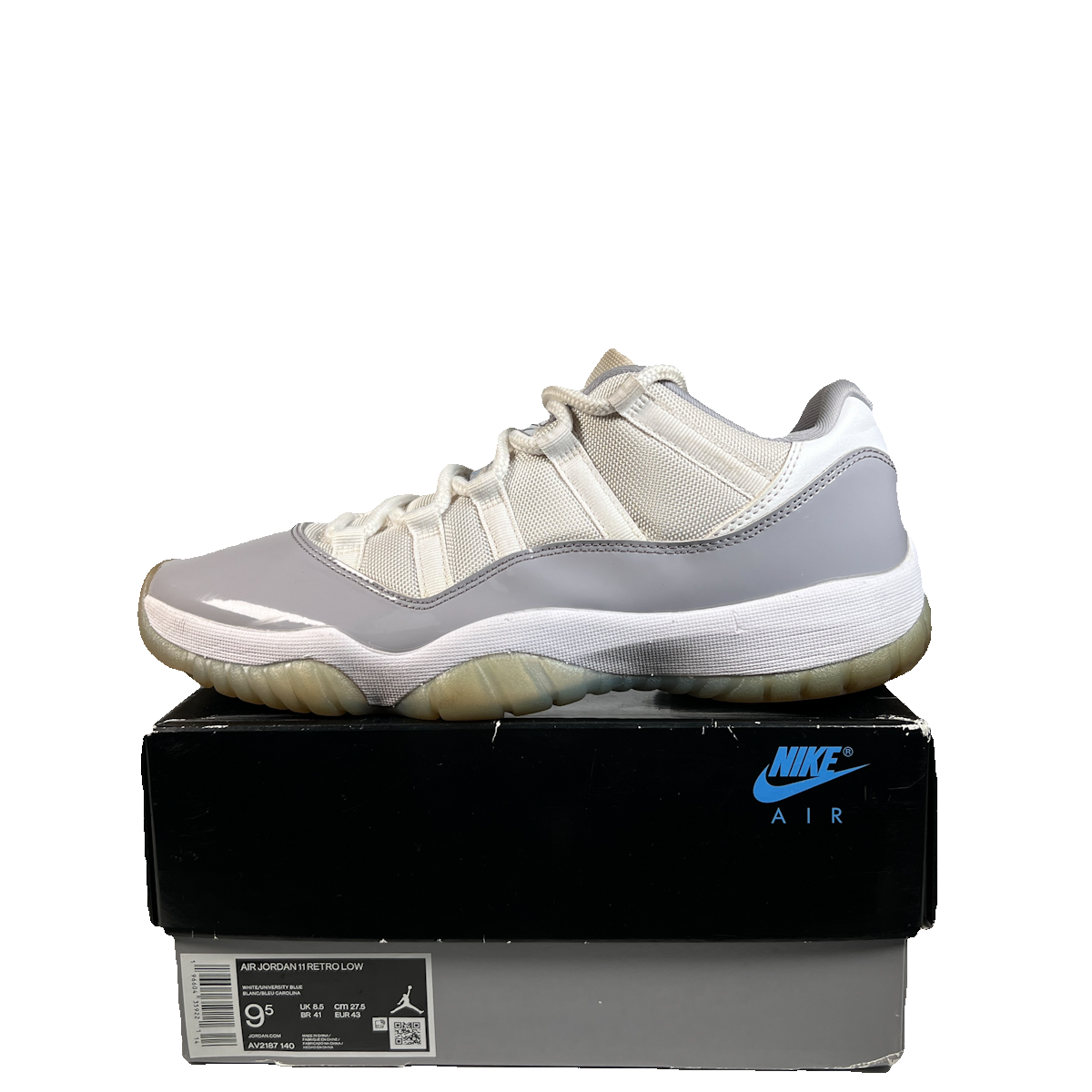Jordan 11 Low Cement Grey (2023) Size 9.5 USED s23168