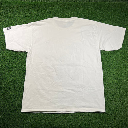 1998 Yankees World Series Twin Towers White Tee Size XL USED v18523