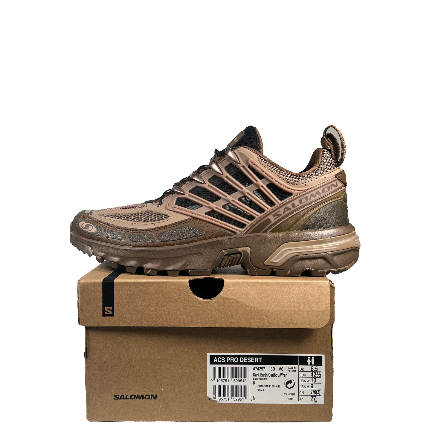 Salomon Acs Pro Dark Earth (2024) Size 9 NEW s20521