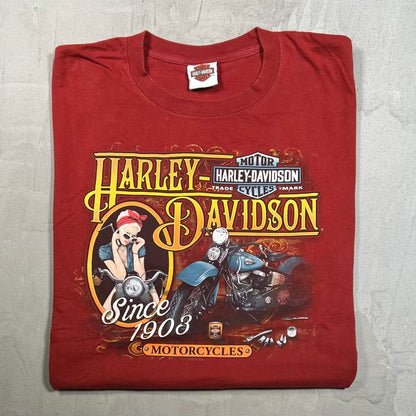 2013 Harley Davidson "Since 1903" Rust Tee Size XL USED v20384