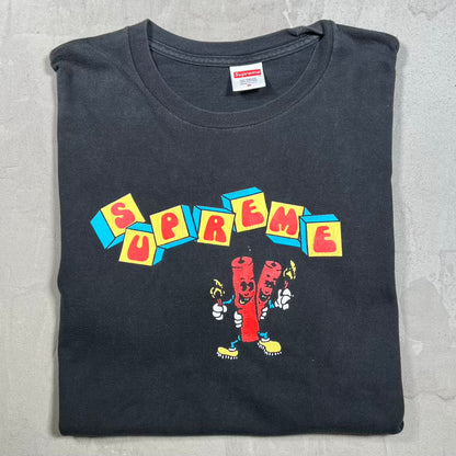 Supreme Dynamite Black Tee Size Medium USED x18494