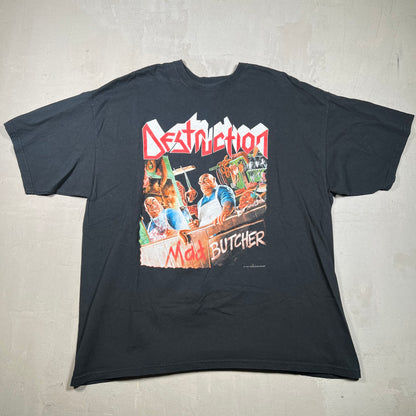 2001 destruction mad butcher tee black Size XXL USED v14346