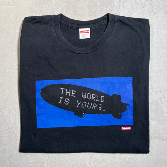 Supreme Scarface Blimp Tee Black (2017) Size XL USED x17647