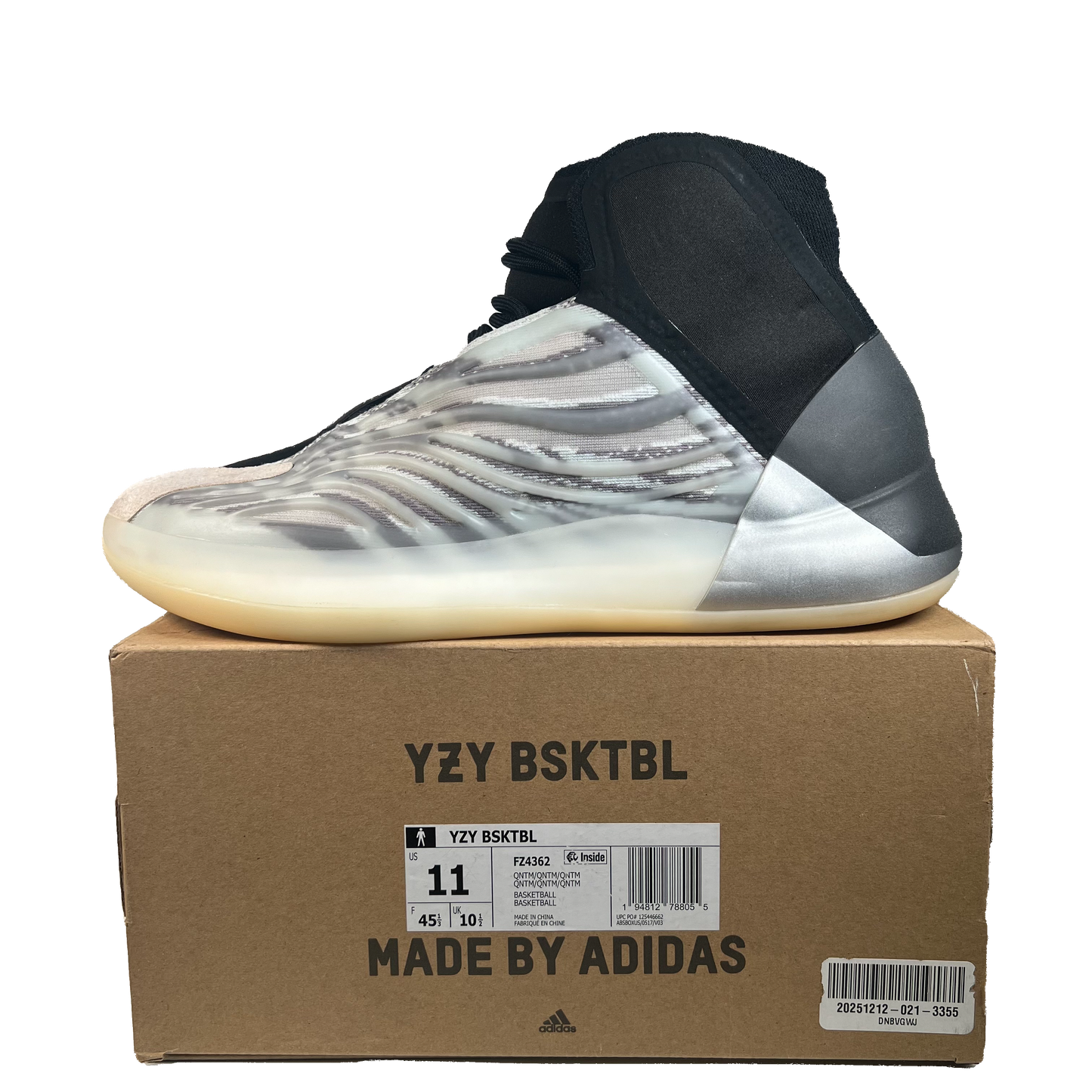 Adidas YZY QNTM BSKTLBL (2021) Size 11 USED s22461