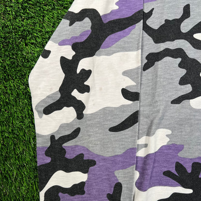 Supreme Purple Camo Longsleeve Pocket Tee (2016) Size Large USED x16223