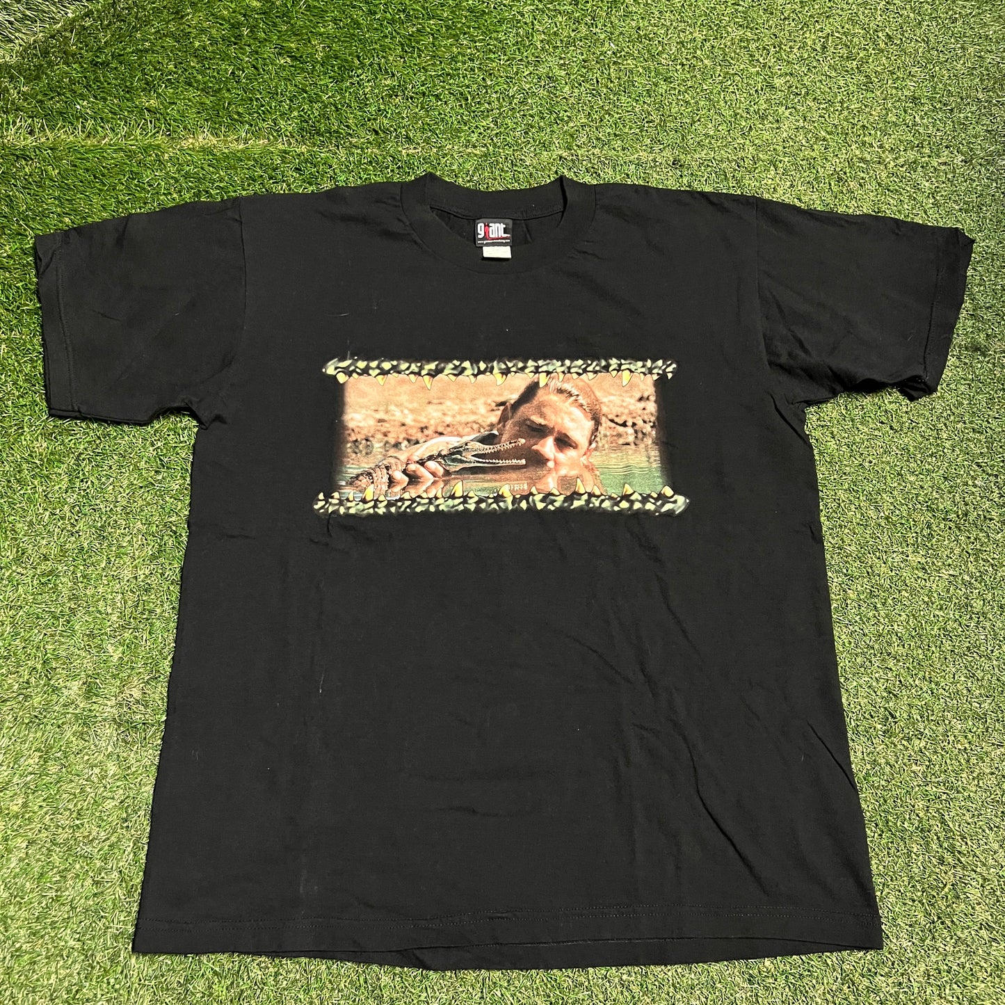 1999 The Crocodile Hunter Steve Irwin Black Tee Size XL USED v16062
