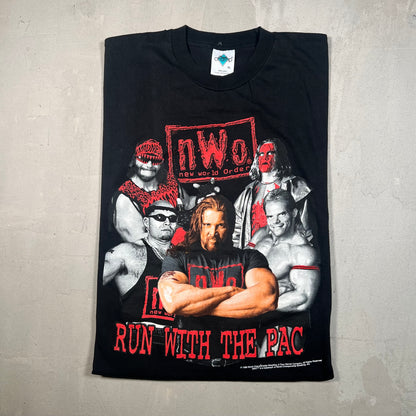 1998 NWO "Run with the Pack" Black Cutoff Tee Size XL USED v18978