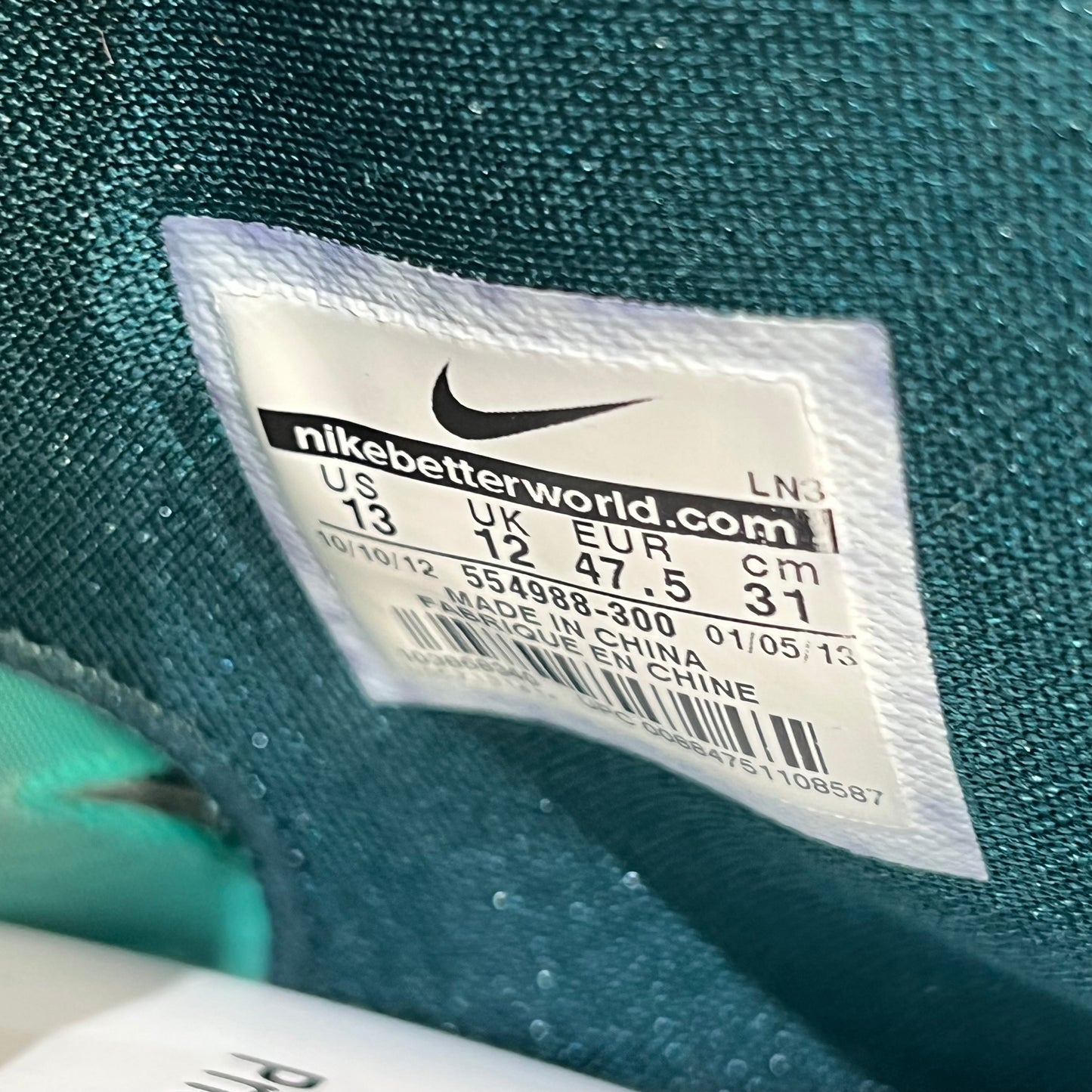 Nike KD 5 Hulk (2013) Size 13 USED s18735