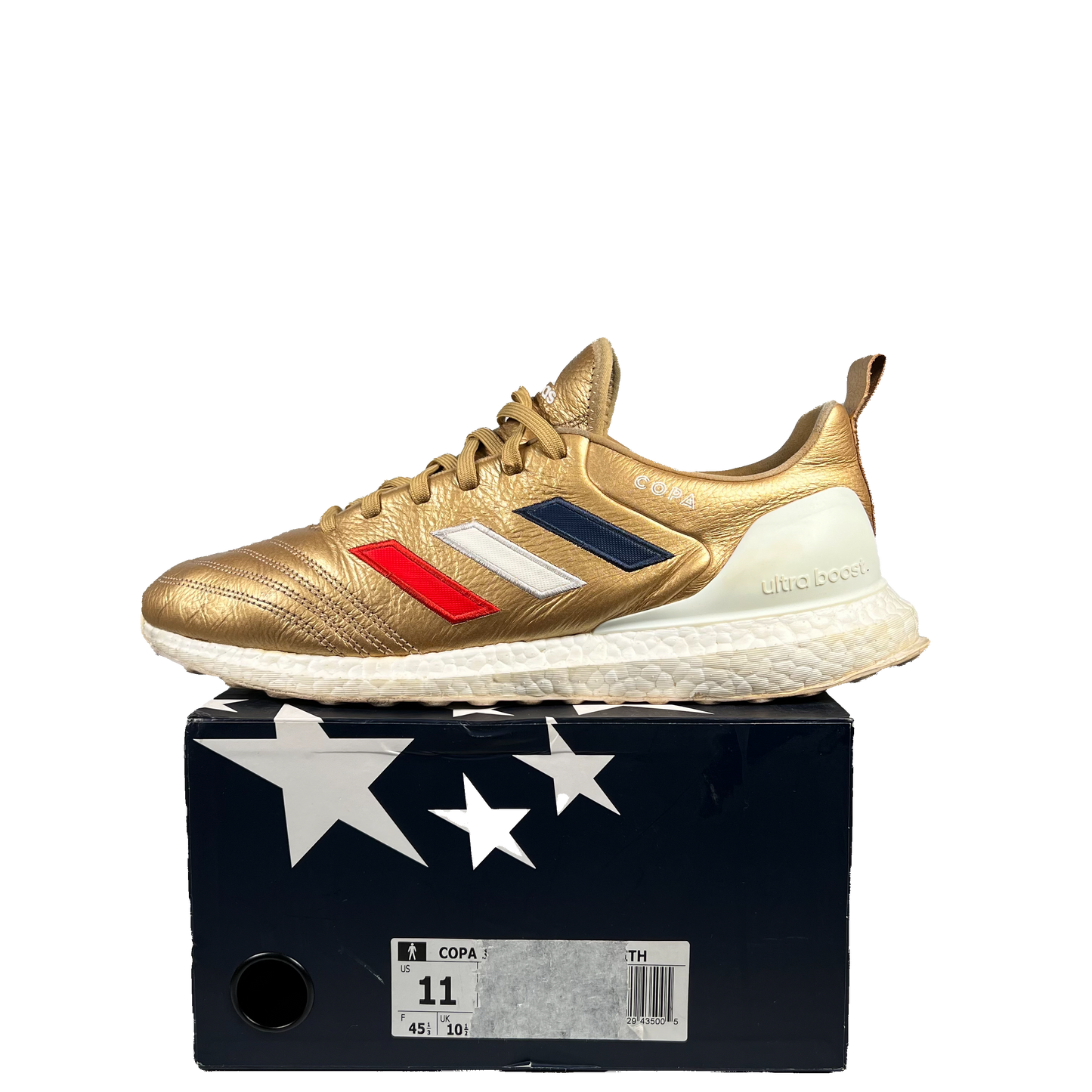 Adidas COPA Mindial 18 Ultra Boost Kith Golden Goal (2018) Size 11 USED s20930
