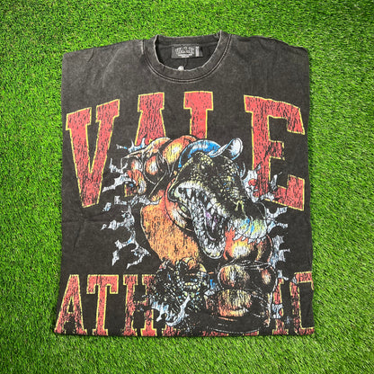 Vale Athletics Croc Washed Black Tee Size XL NEW x16637
