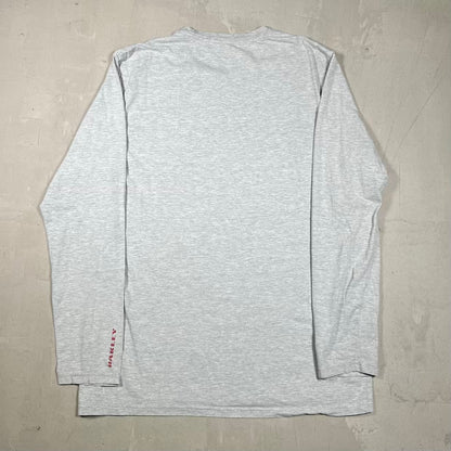 Oakley Grey Logo Longsleeve Size Large USED v20312
