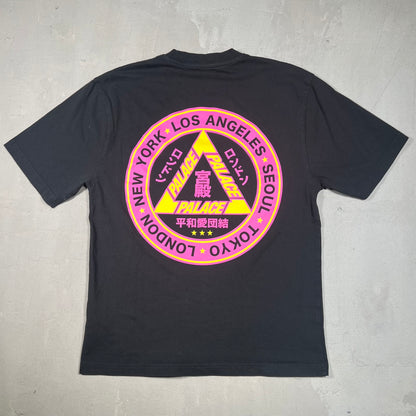 Palace Black City Tour Tee Size Small USED x17142