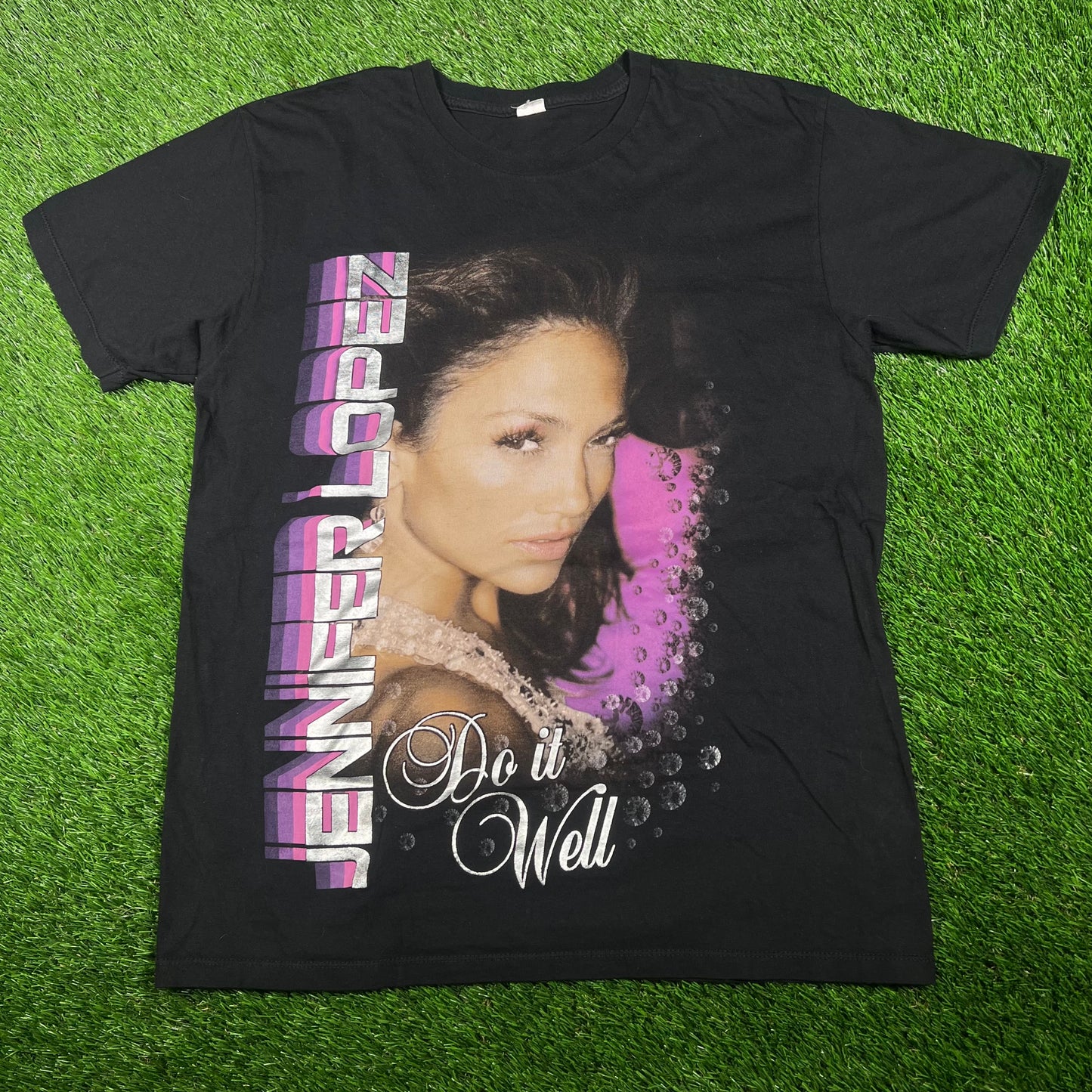 2007 Jennifer Lopez Do It Well Tour Black Tee Size Large USED v6468