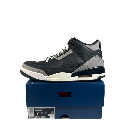 Jordan 3 Levis Black (2026) Size 10 USED s23172