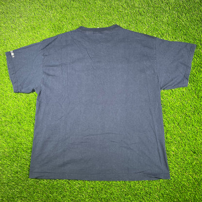 Y2K Navy Statue of Liberty Tee Size XL USED v17090