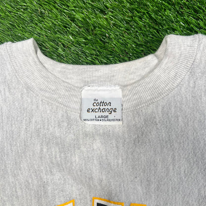 1980s Wake Forest University Crest Grey Crewneck Size Large USED v18200
