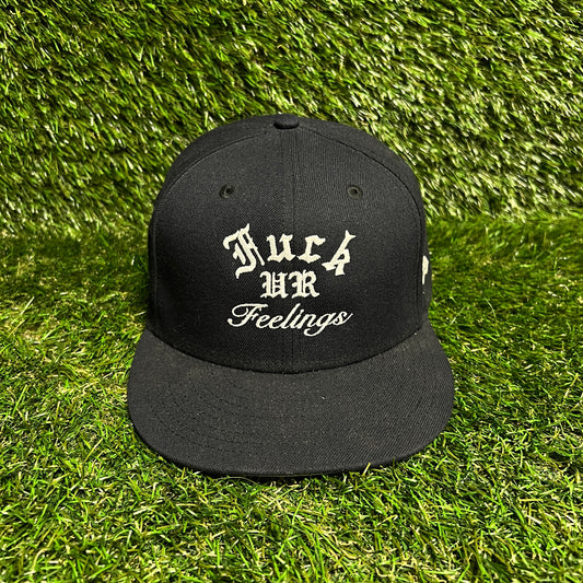 New Era Custom "F*ck Ur Feelings" Black Hat Size 7 1/2 USED v16018