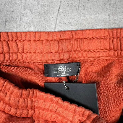 HMDD "Happy Memories" Orange Rhinestone Sweatpants Size XXL NEW x18460