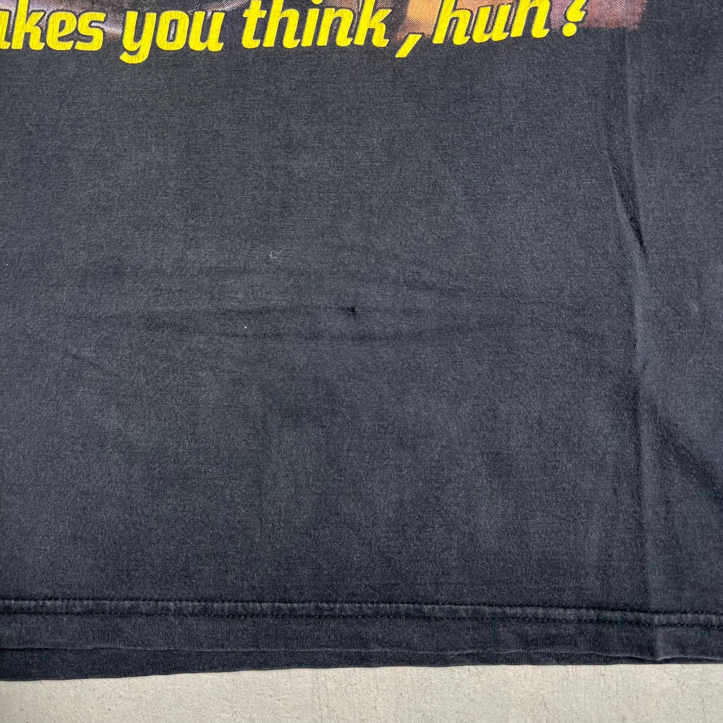 1990s Red Dwarf Makes You Think Black Tee Size Large USED v16423