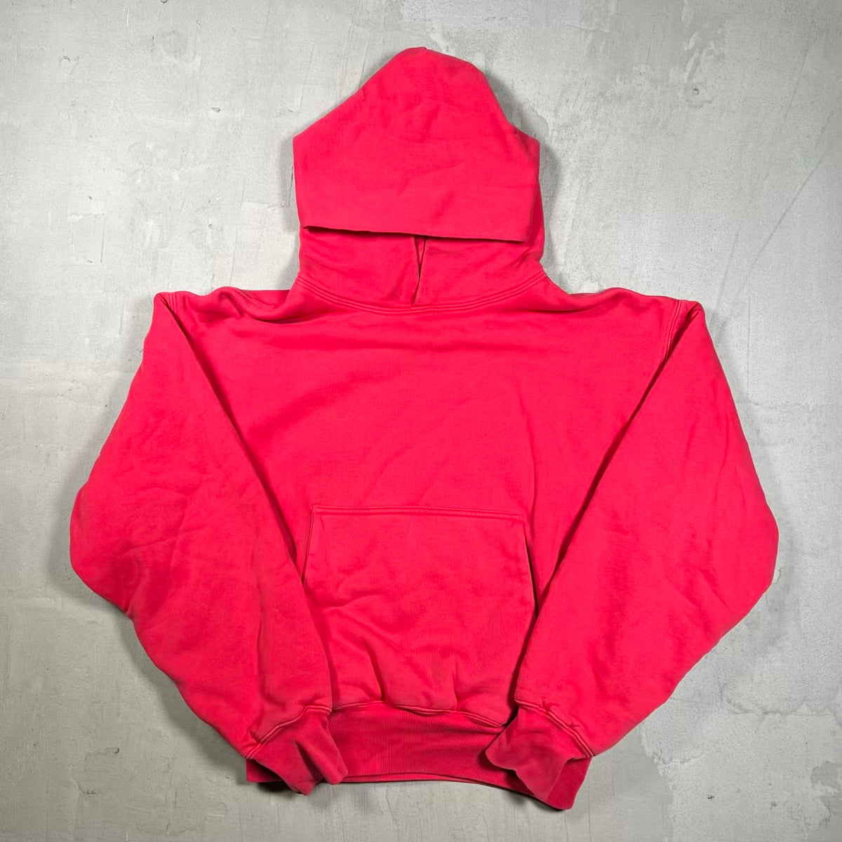 Yeezy Gap Red Double Layer Pull Over Hoodie Size Small USED x18810