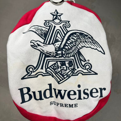 2009 Supreme Budweiser Red/White Duffle Bag USED x18294