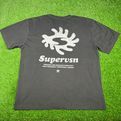 Supervsn High Frequency Black Tee Size XL USED x14704
