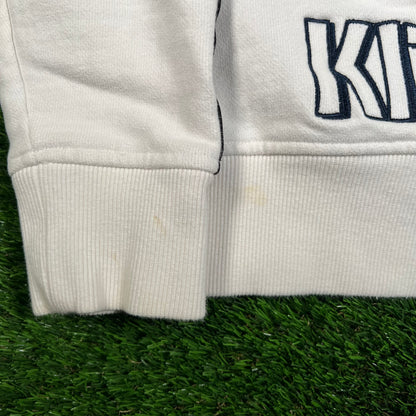 Kith Flag Wave Box Logo White Hoodie Size Small USED x15367