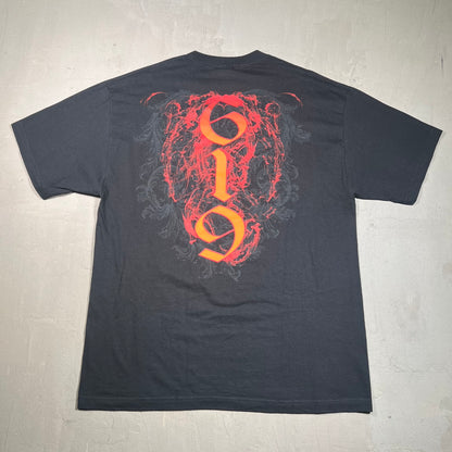 2008 Rey Mysterio Black Tee Size XL USED v19397
