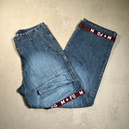 Marite Francois Girbaud Strapped Jeans Size 36 USED x17660