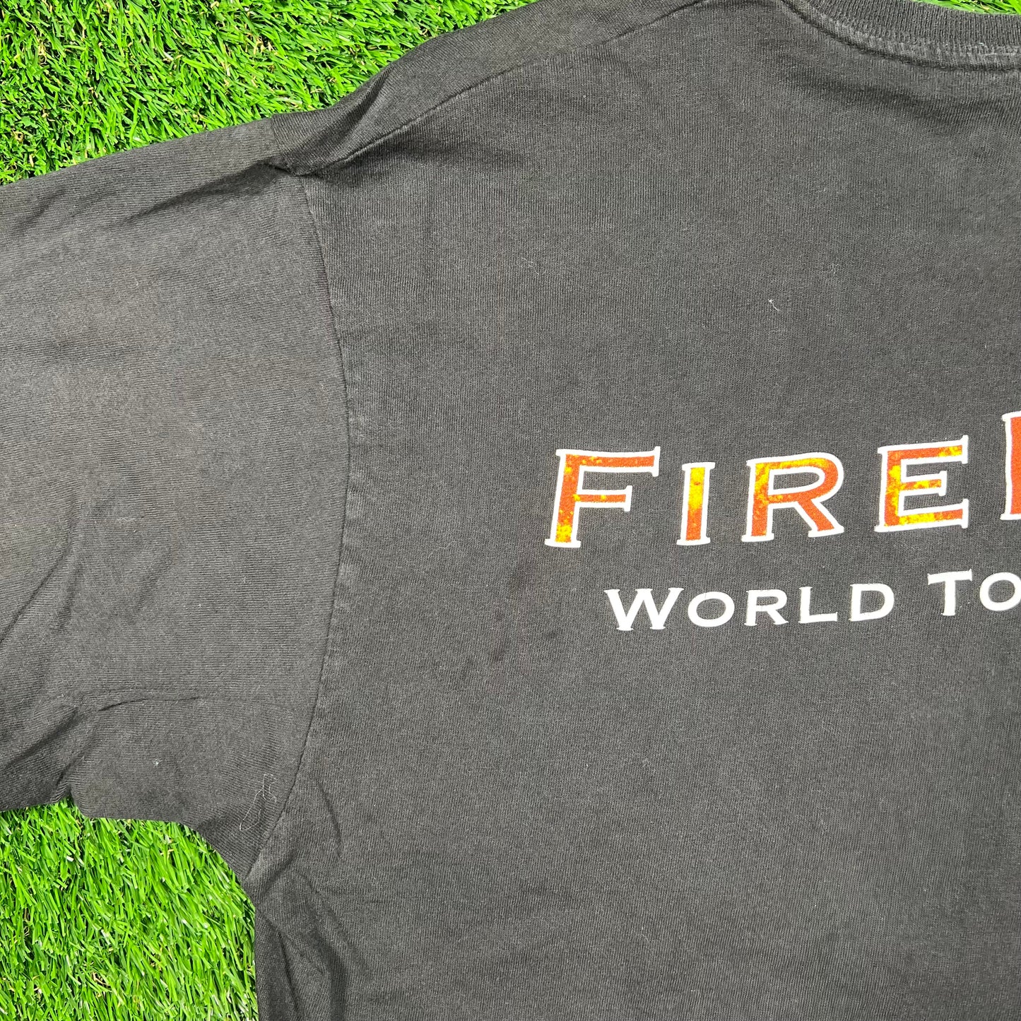 1991 FireHouse Rock World Tour Black Tee Size XL USED v18663