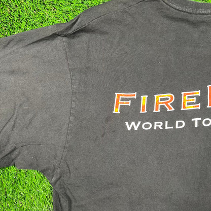 1991 FireHouse Rock World Tour Black Tee Size XL USED v18663