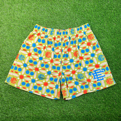 Eric Emanuel Poka Dot Green Shorts Size XXL USED x16746