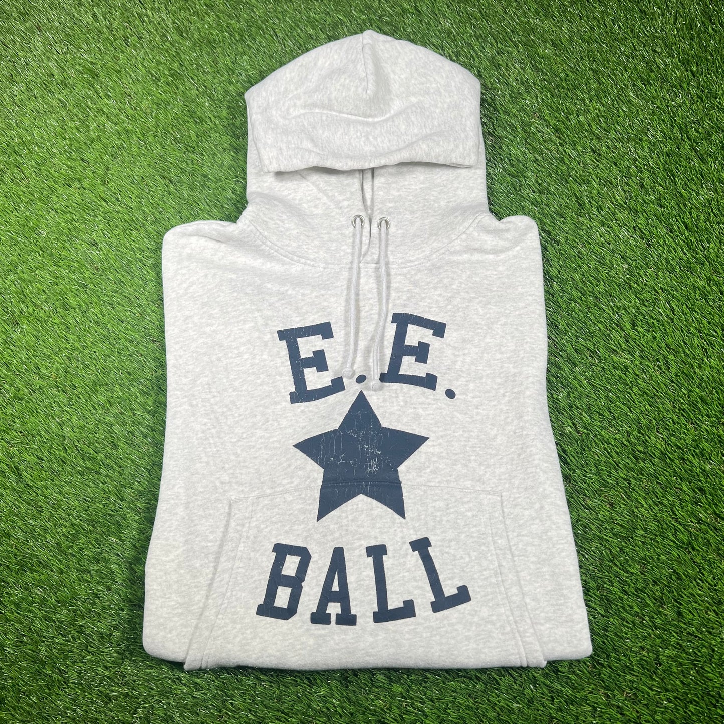 Eric Emanuel Grey "EE" Logo Hoodie Size Medium NEW x15149