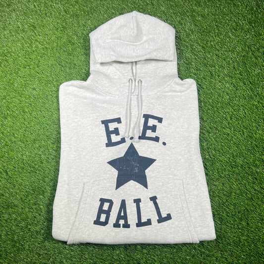 Eric Emanuel Grey "EE" Logo Hoodie Size Medium NEW x15149