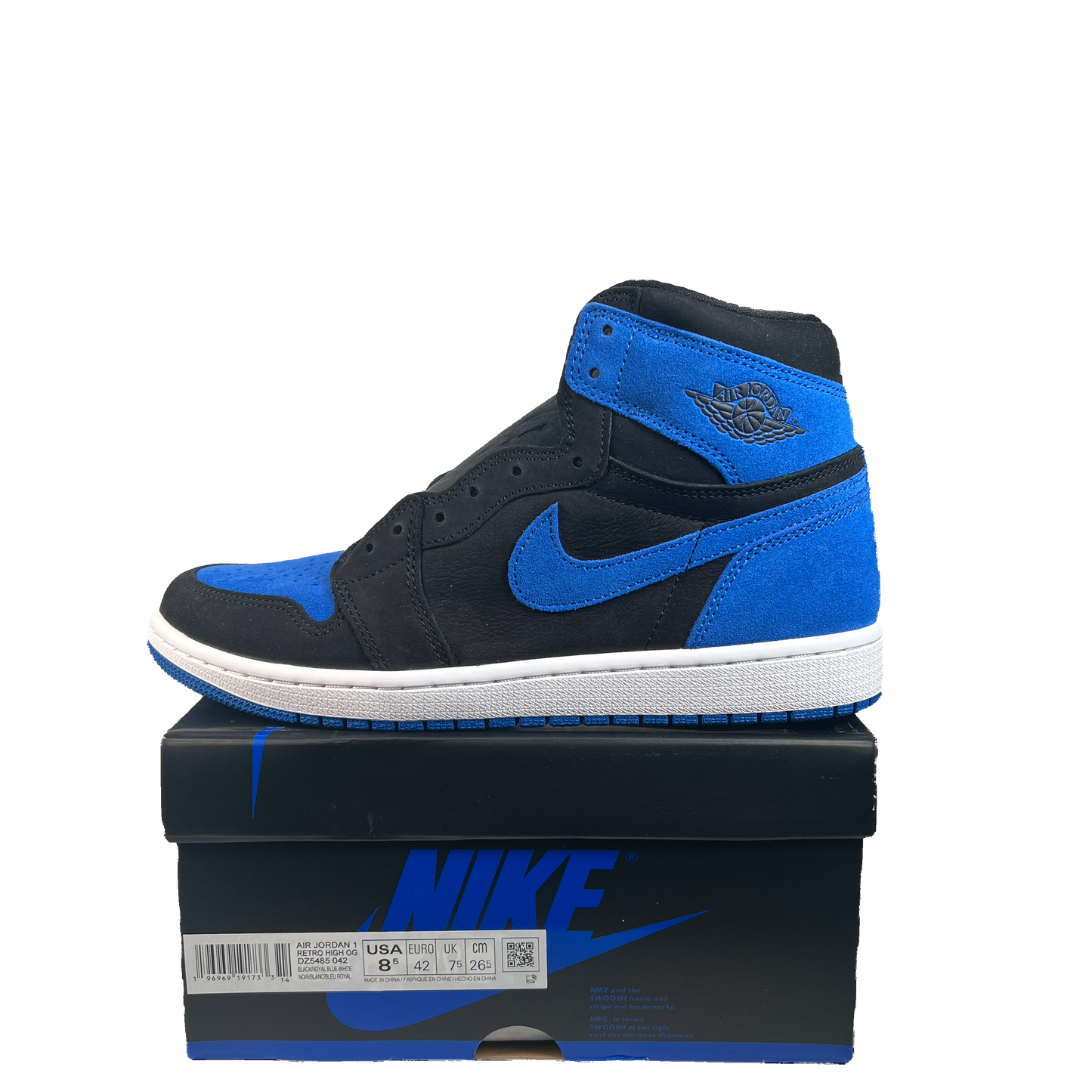 Jordan 1 High Royal Reimagined (2023) Size 8.5 NEW s22474