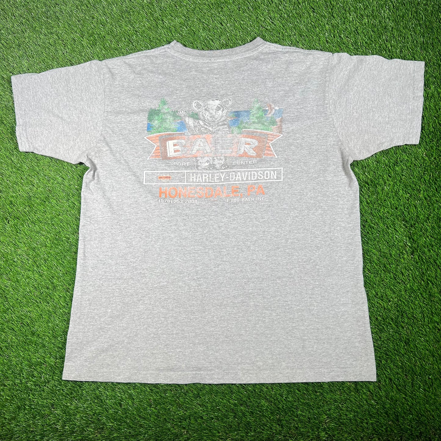 2004 Harley Davidson Grey Pocket Tee Size XL USED v17591