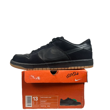 Nike Dunk Low Black (2003) Size 13 USED s21447