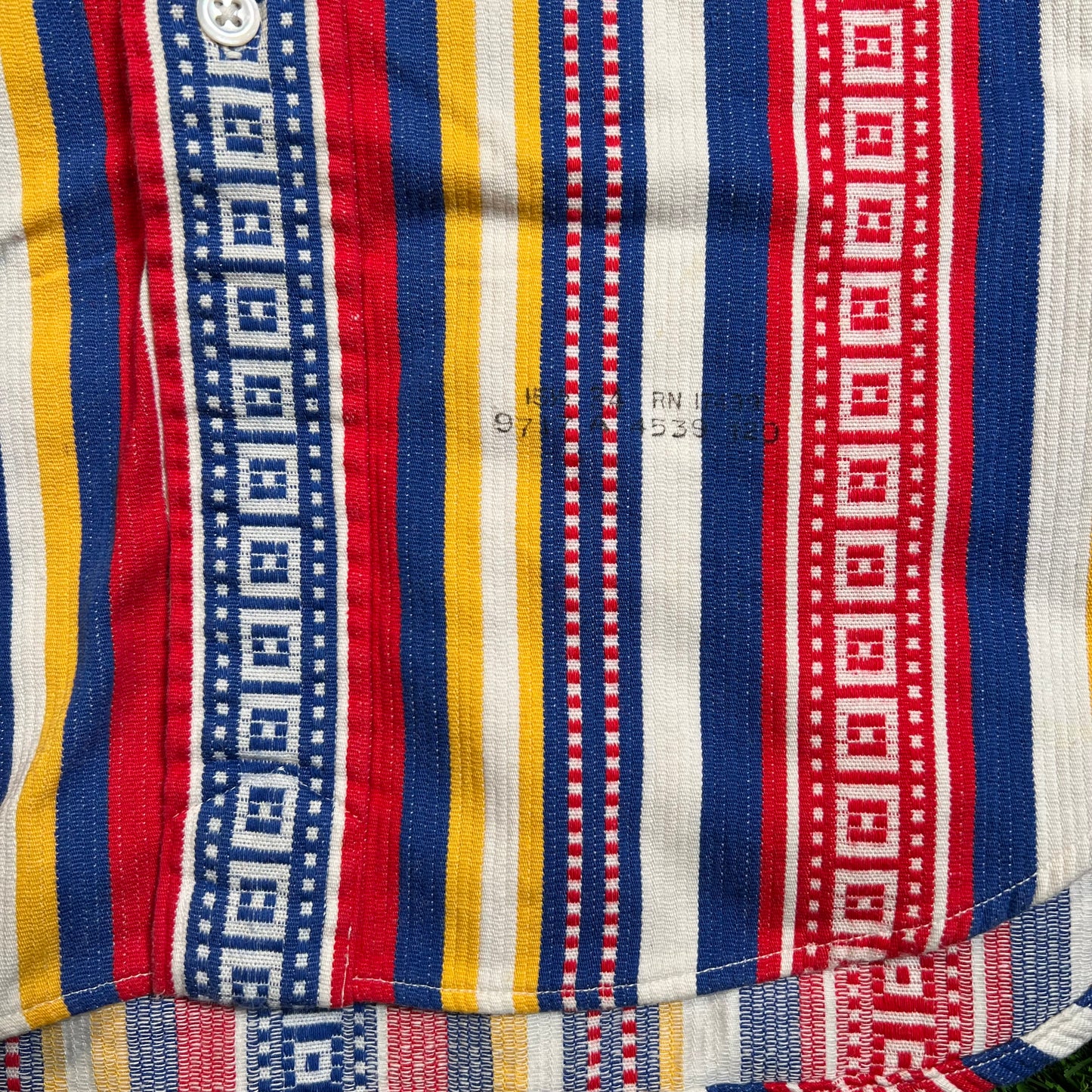 Y2K Polo Ralph Lauren Multicolor Stripped Polo Shirt Size Large USED v18833
