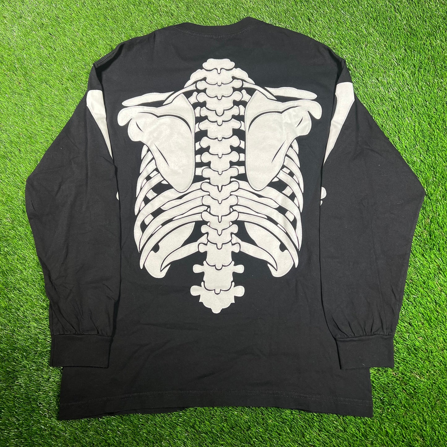 1997 Misfits Glow In Dark Bones Black Longsleeve Size Large USED v18040